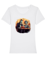  Love is in the air Tricou mânecă scurtă guler larg fitted Damă Expresser