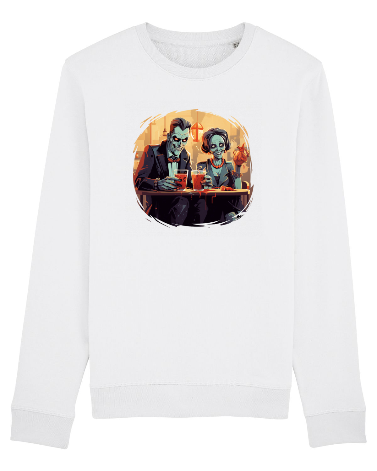 Bluză mânecă lungă Unisex Rise White