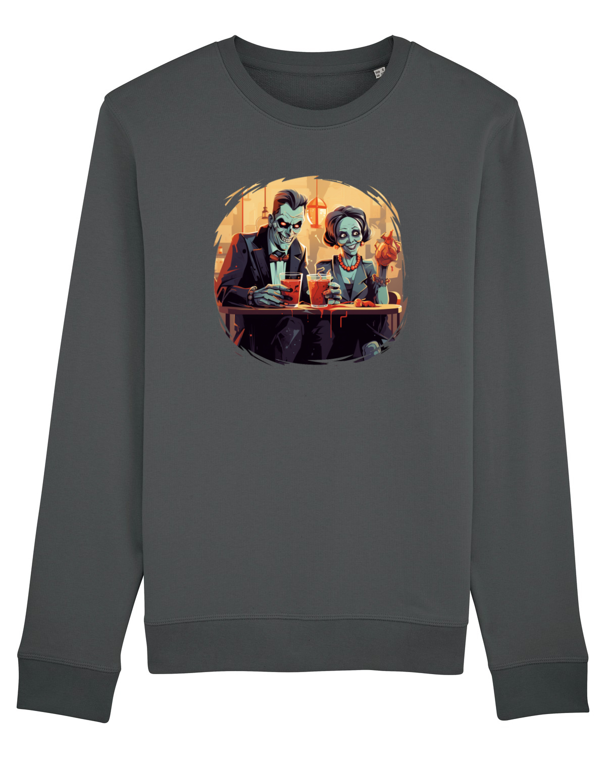 Bluză mânecă lungă Unisex Rise Anthracite