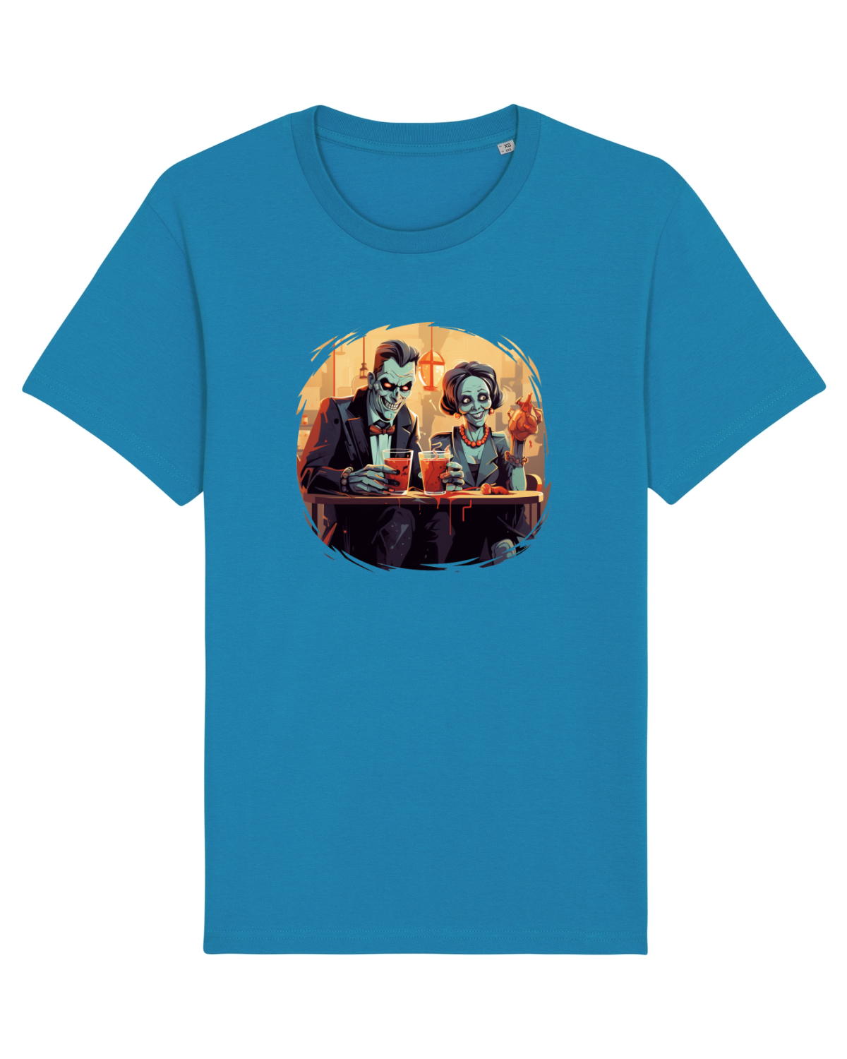 Tricou mânecă scurtă Unisex Rocker Azur