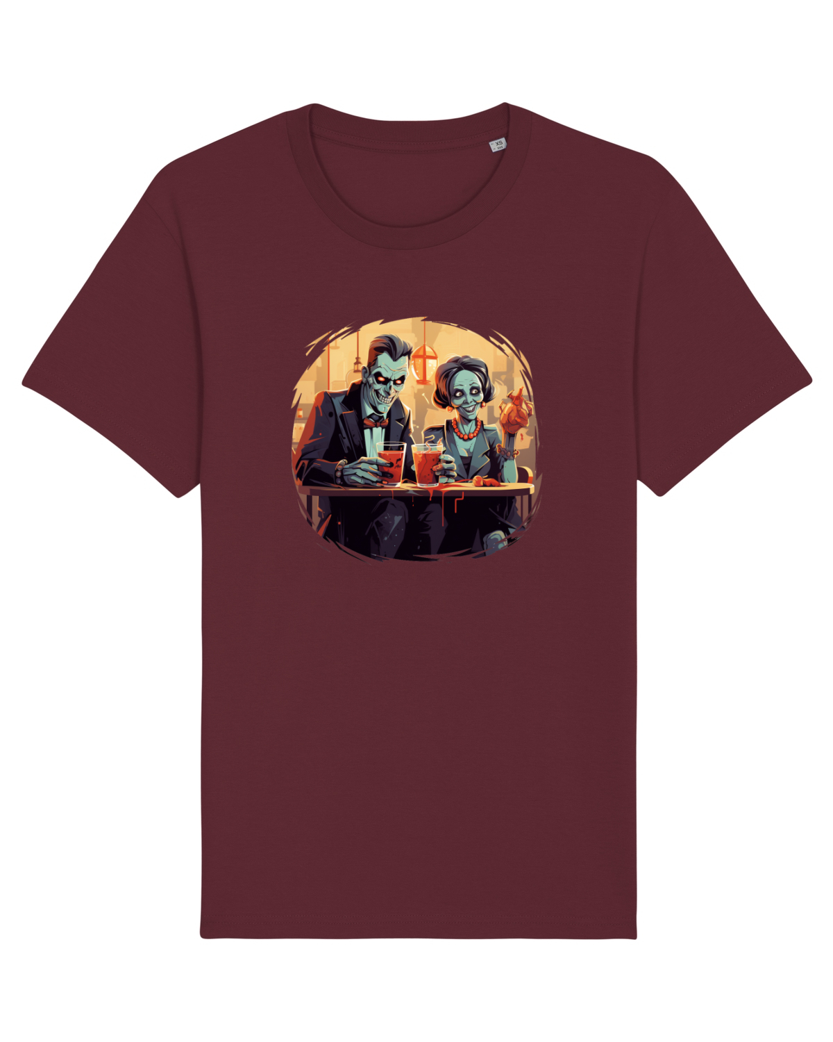 Tricou mânecă scurtă Unisex Rocker Burgundy