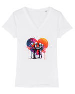  Love is in the air Tricou mânecă scurtă guler V Damă Evoker