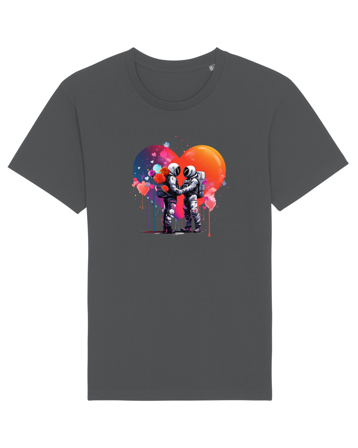 Tricou mânecă scurtă Unisex Rocker Anthracite