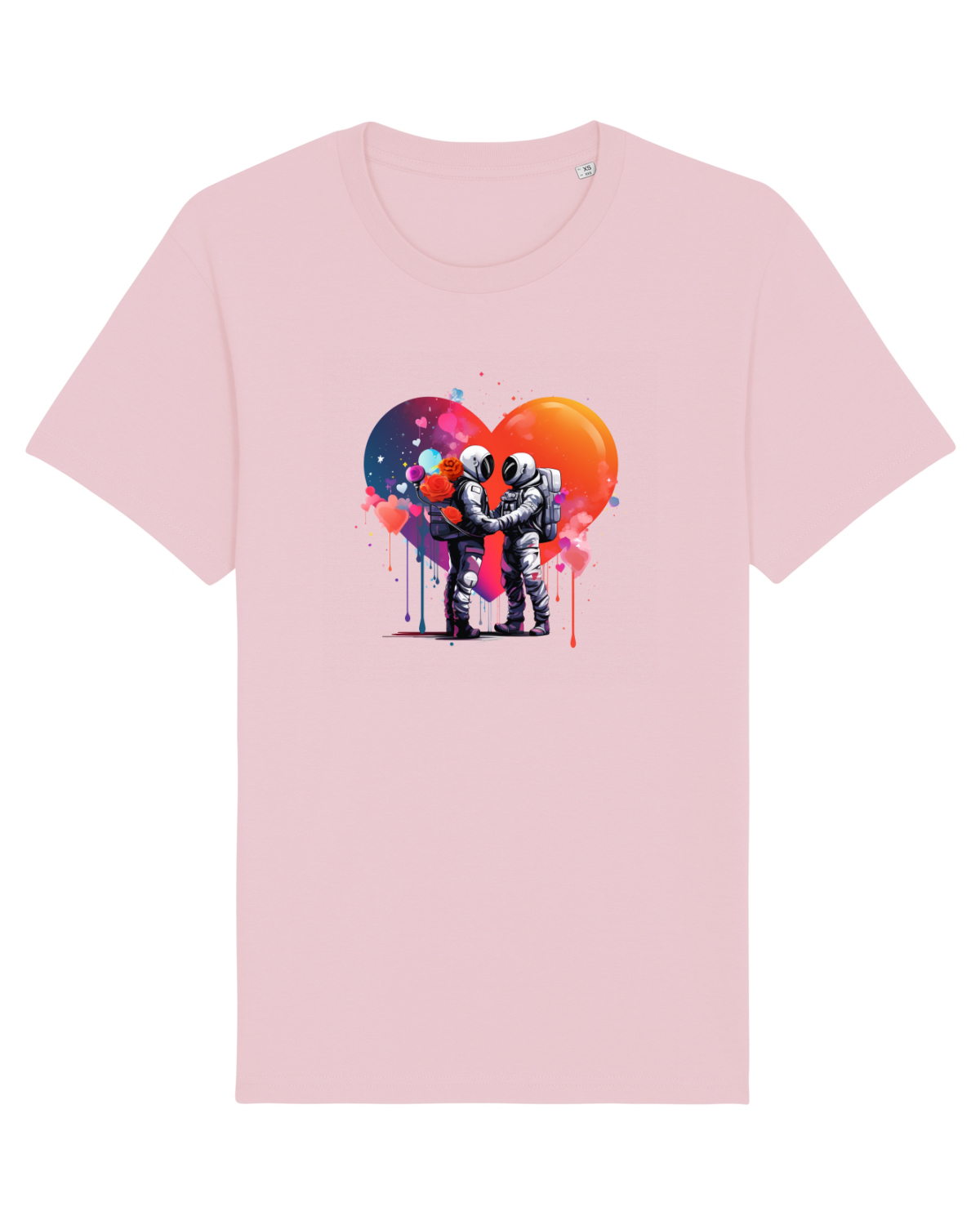 Tricou mânecă scurtă Unisex Rocker Cotton Pink