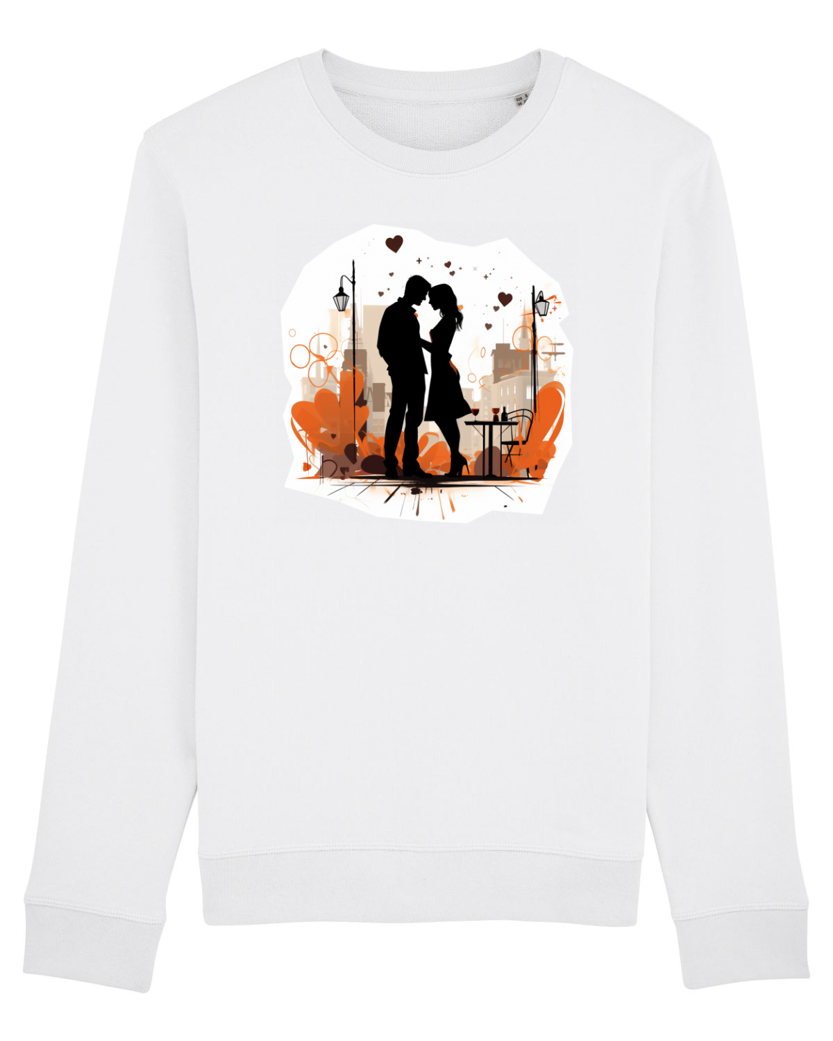 Bluză mânecă lungă Unisex Rise White