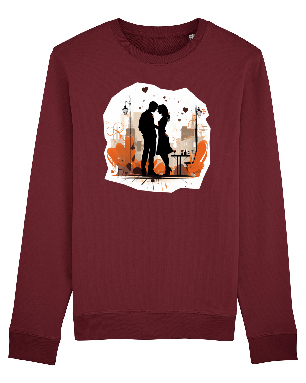 Bluză mânecă lungă Unisex Rise Burgundy