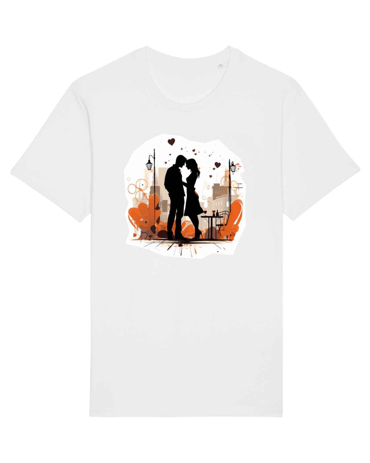 Tricou mânecă scurtă Unisex Rocker White
