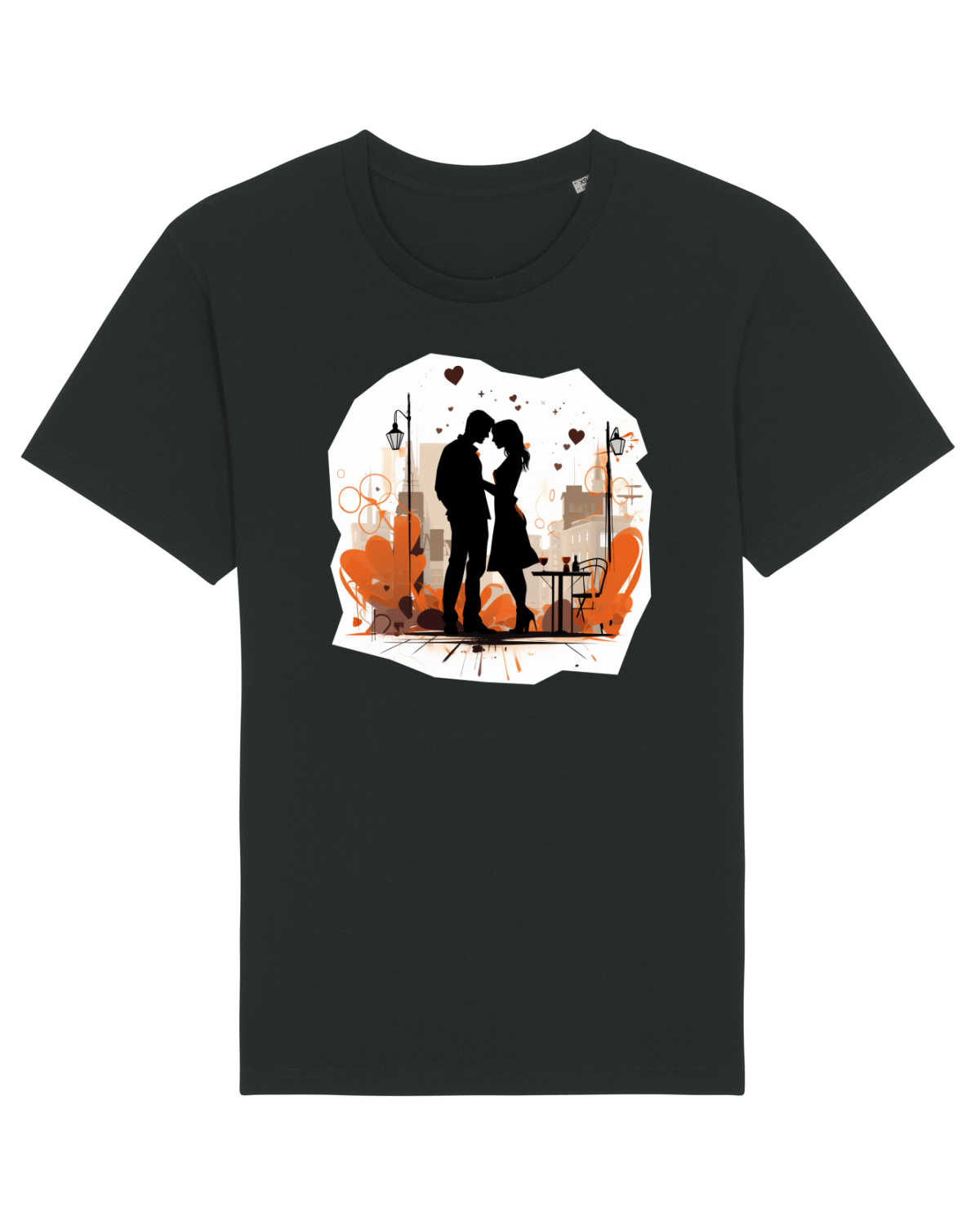Tricou mânecă scurtă Unisex Rocker Black