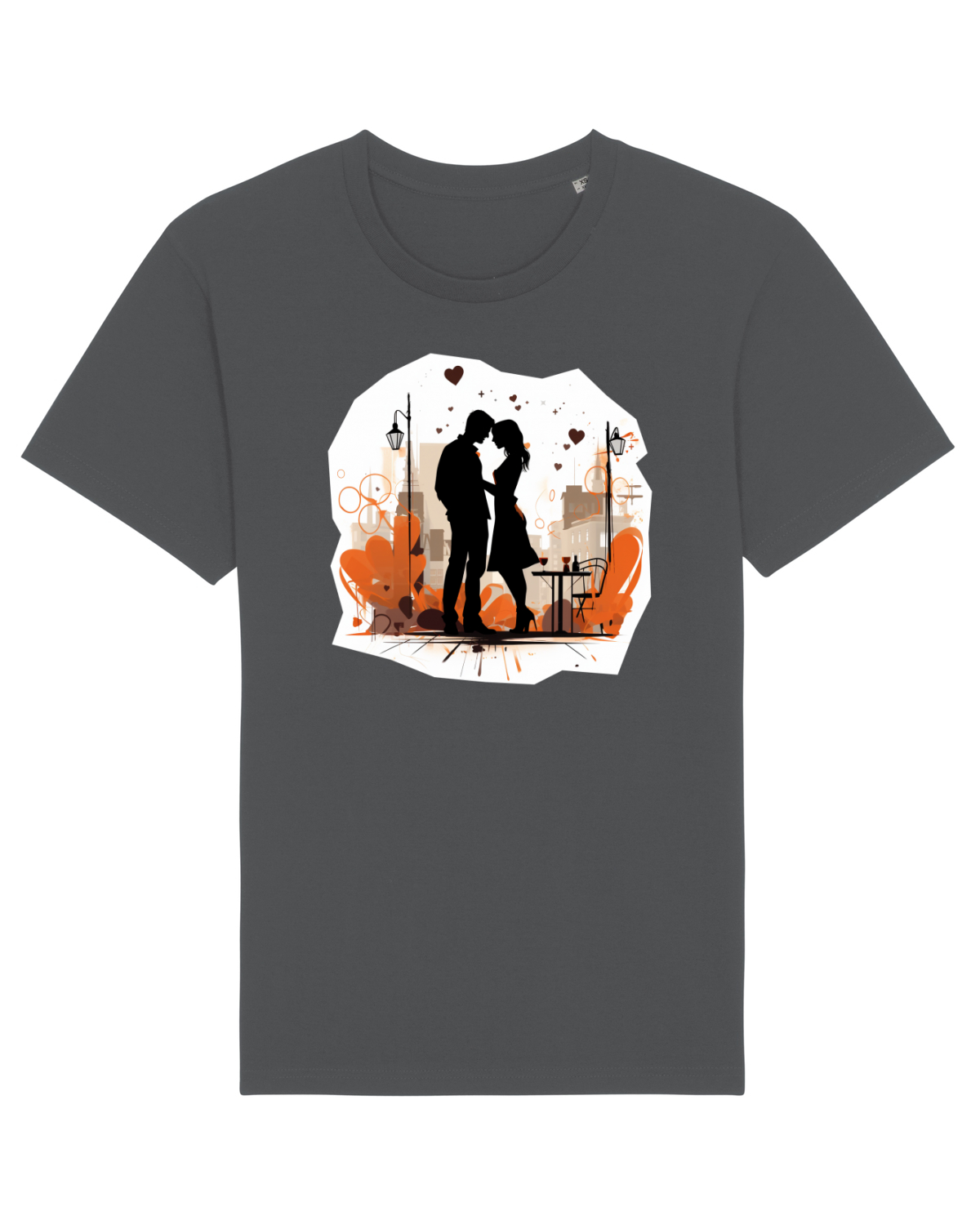 Tricou mânecă scurtă Unisex Rocker Anthracite