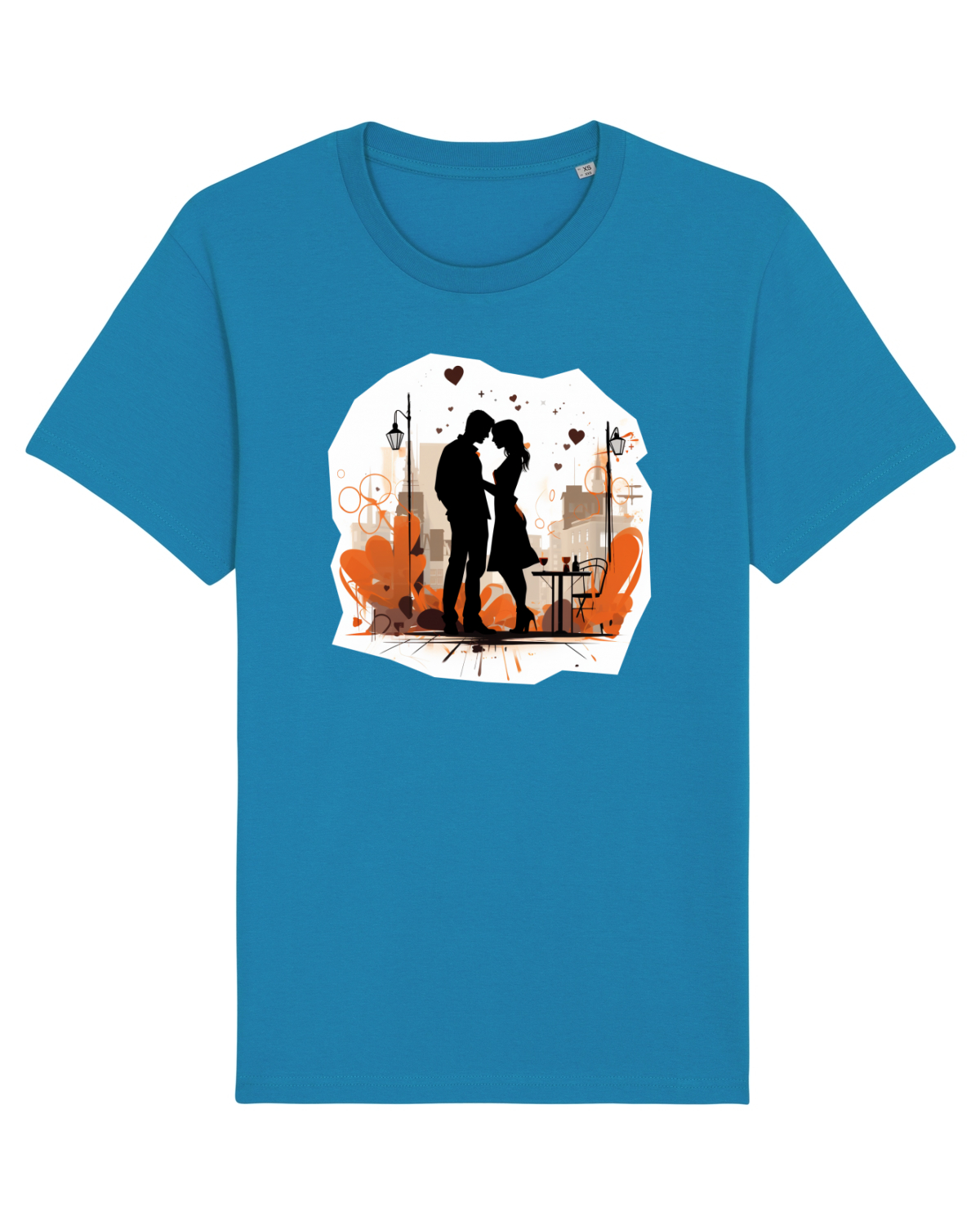 Tricou mânecă scurtă Unisex Rocker Azur