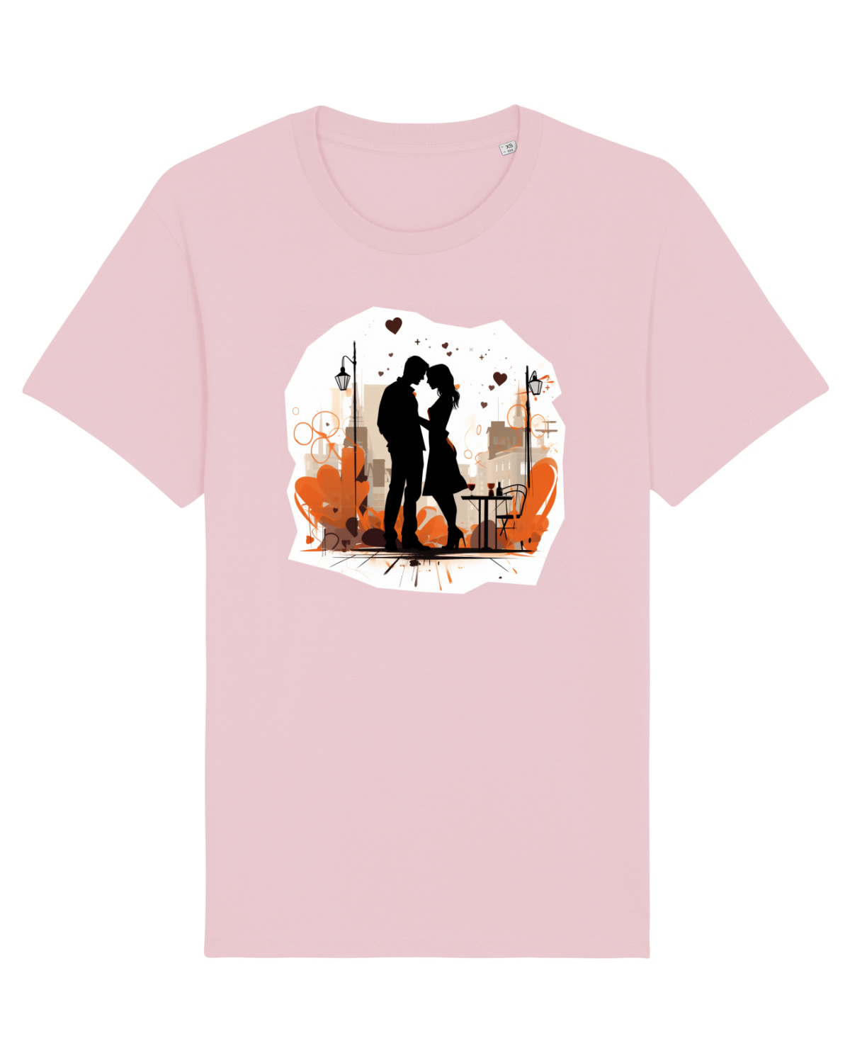 Tricou mânecă scurtă Unisex Rocker Cotton Pink