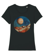 Jupiter Tricou mânecă scurtă guler larg fitted Damă Expresser