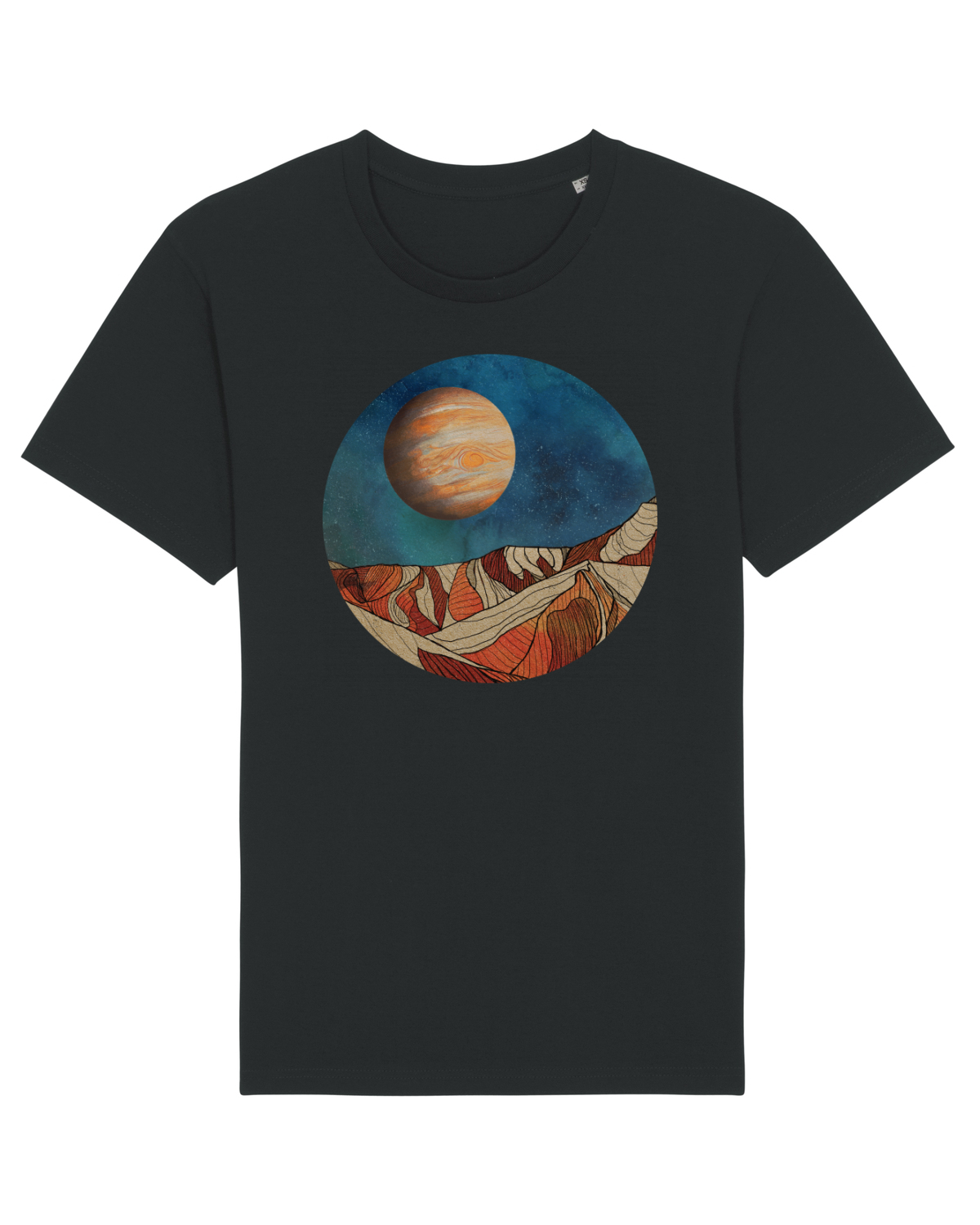 Tricou mânecă scurtă Unisex Rocker Black