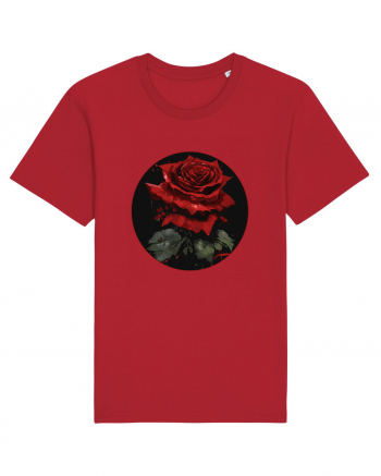 Trandafir rose vintage Tricou mânecă scurtă Unisex Rocker
