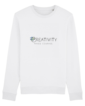 Creativity takes courage. White