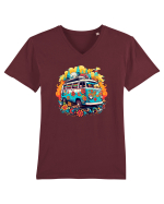 Happy Travel Day  Tricou mânecă scurtă guler V Bărbat Presenter