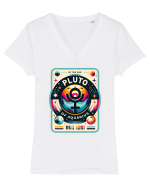 Pluto in the Age of Aquarius Tricou mânecă scurtă guler V Damă Evoker