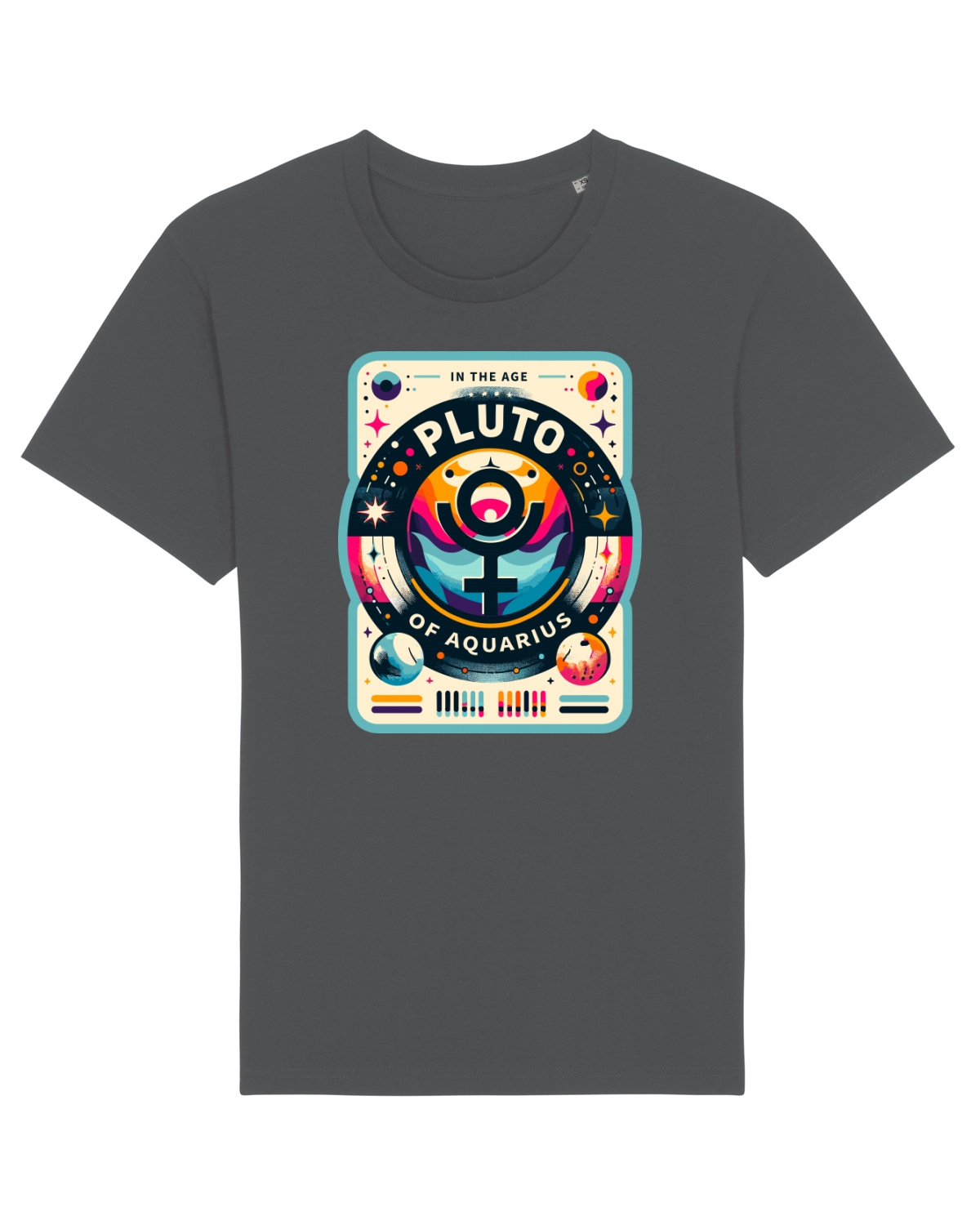Tricou mânecă scurtă Unisex Rocker Anthracite