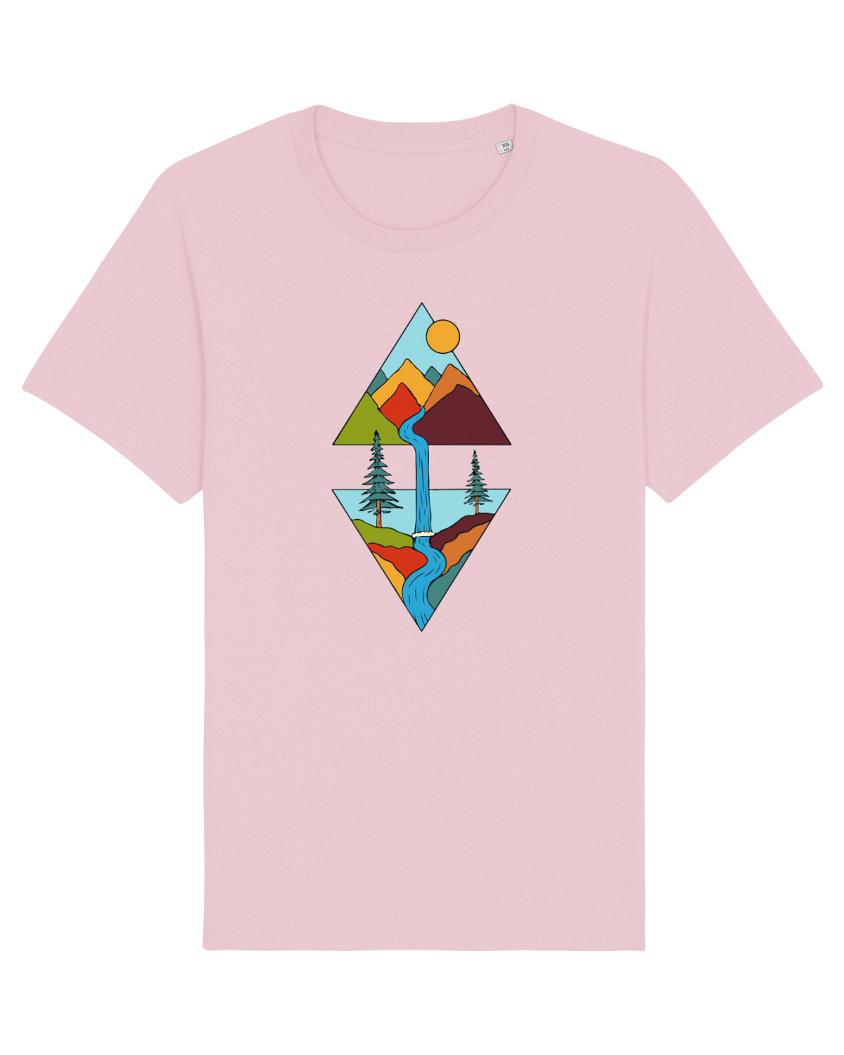 Tricou mânecă scurtă Unisex Rocker Cotton Pink