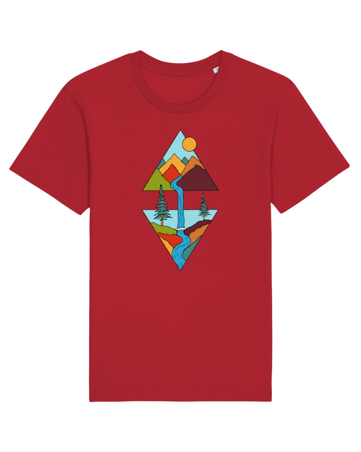 Tricou mânecă scurtă Unisex Rocker Red