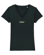 Cine? Tricou mânecă scurtă guler V Damă Evoker