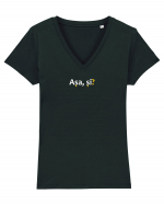 Așa, și? Tricou mânecă scurtă guler V Damă Evoker