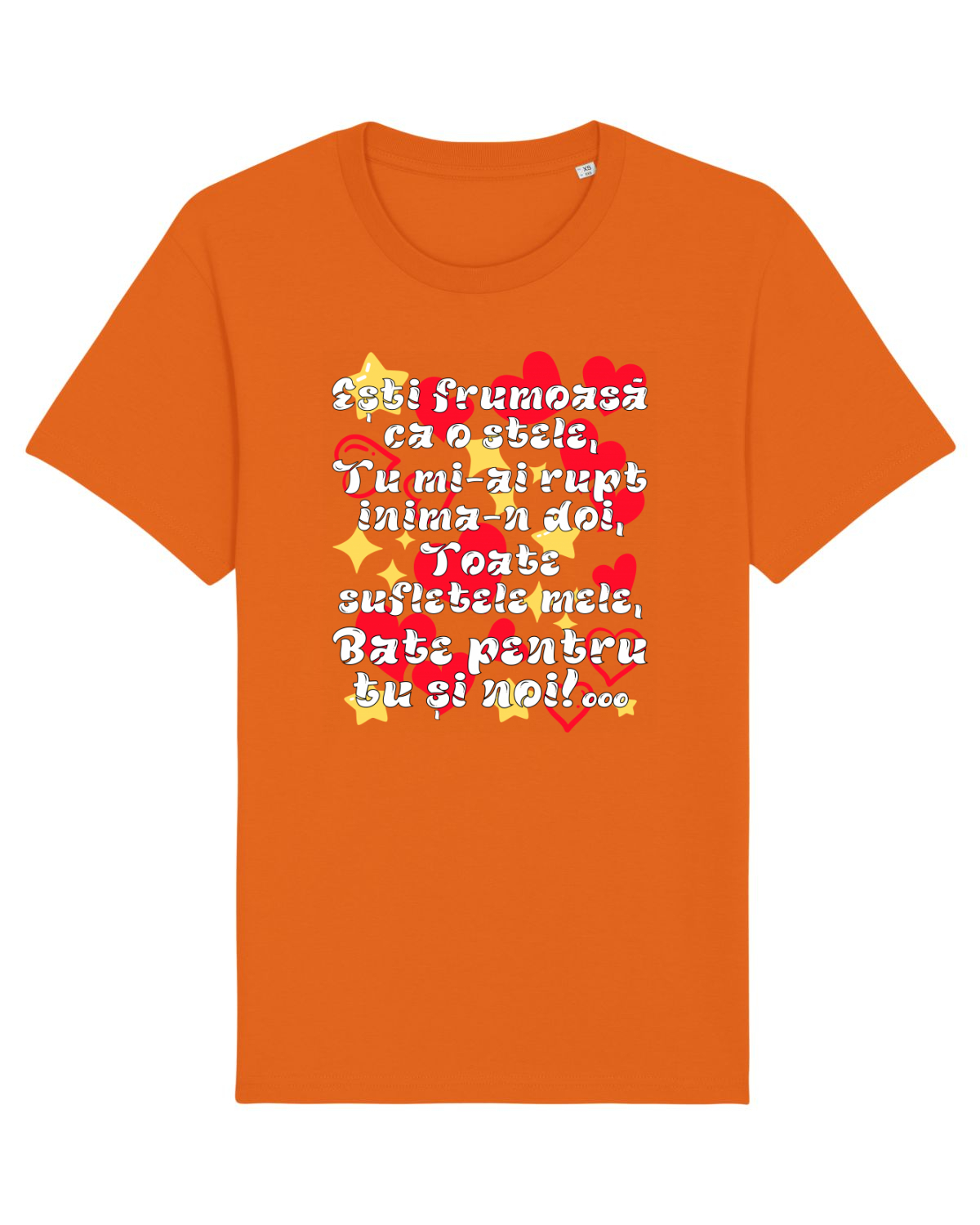 Tricou mânecă scurtă Unisex Rocker Bright Orange