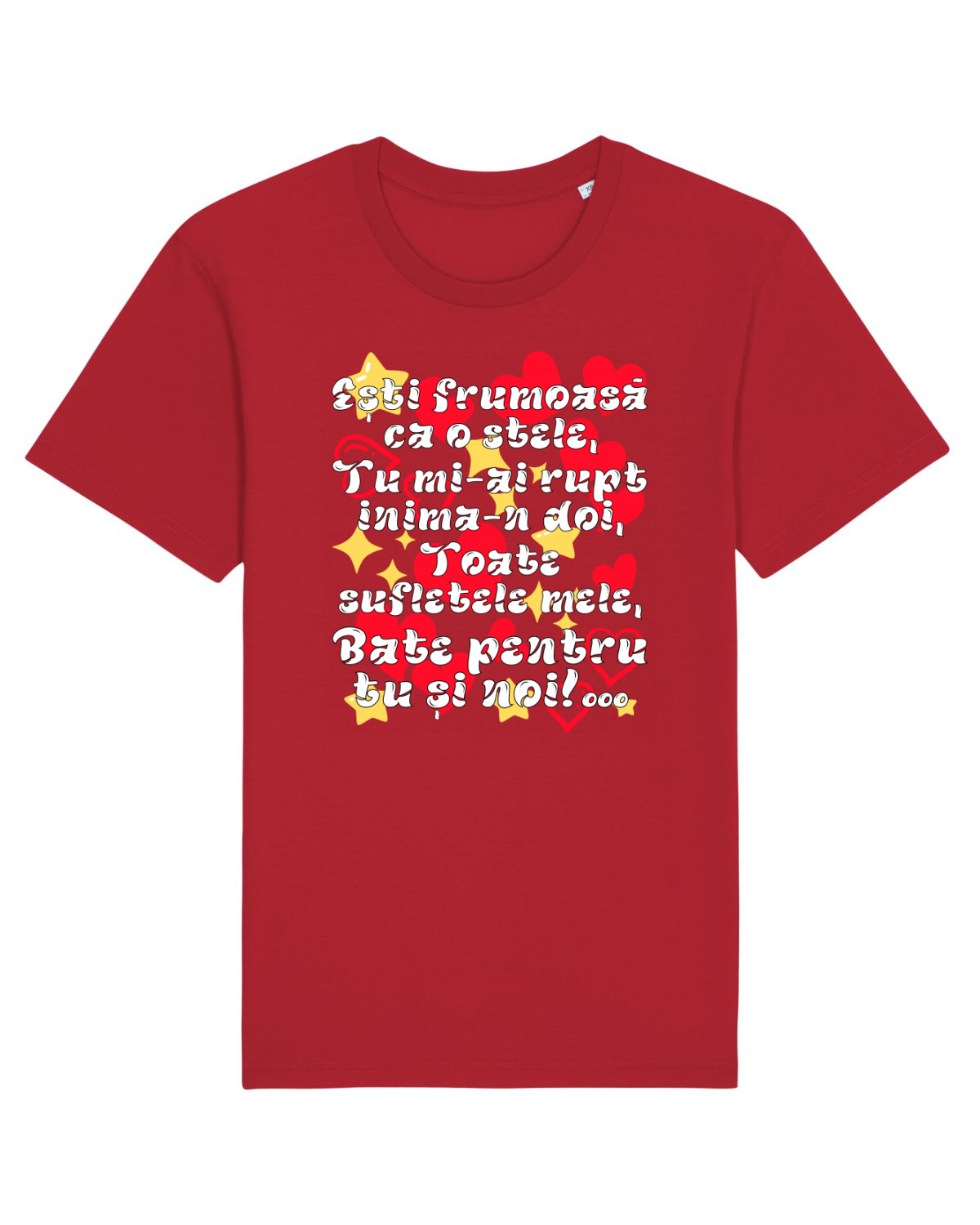 Tricou mânecă scurtă Unisex Rocker Red