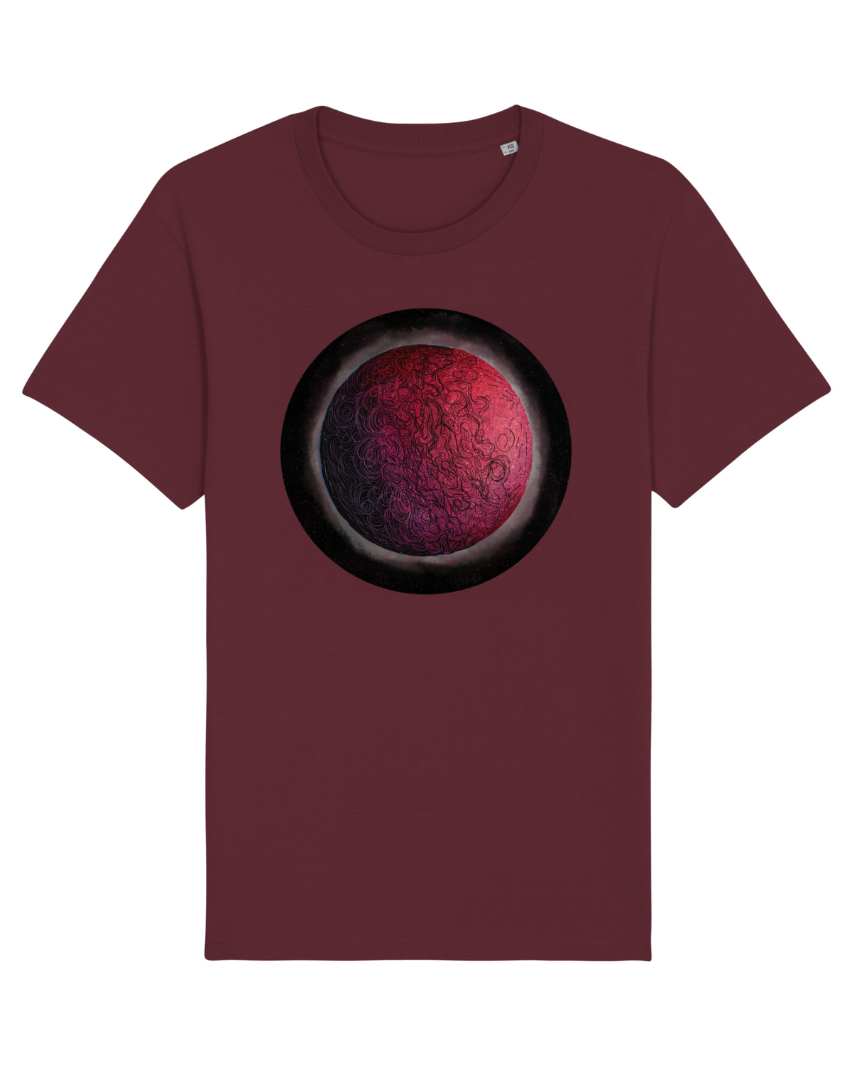 Tricou mânecă scurtă Unisex Rocker Burgundy