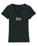 Pot dar nu vreau! Tricou mânecă scurtă guler V Damă Evoker