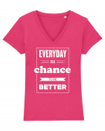Cea mai bună versiune a ta Tricou mânecă scurtă guler V Damă Evoker