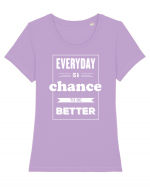 Cea mai bună versiune a ta Tricou mânecă scurtă guler larg fitted Damă Expresser