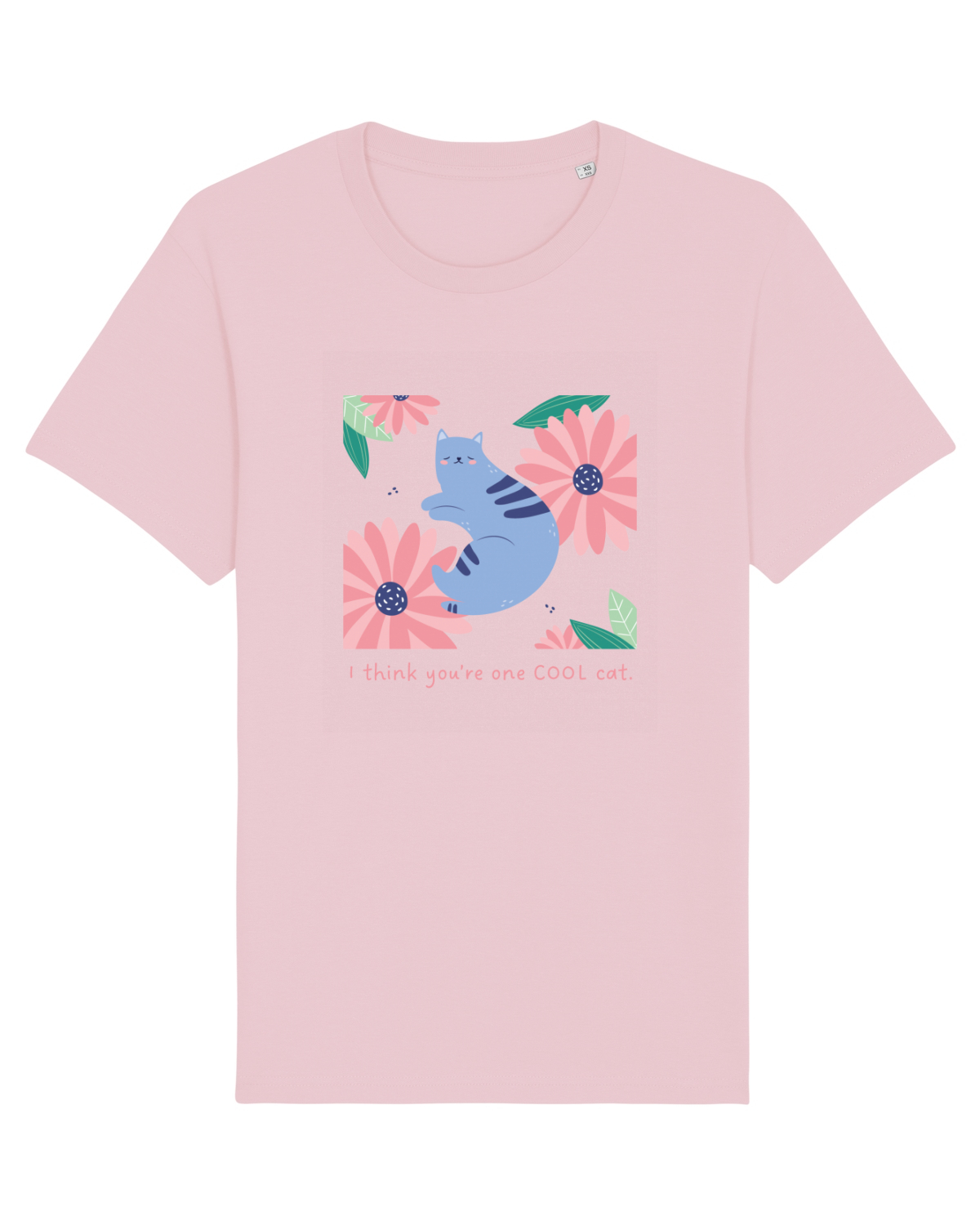 Tricou mânecă scurtă Unisex Rocker Cotton Pink