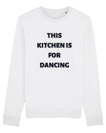this kitchen is for dancing White