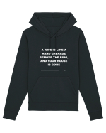 A wife is like hand grenade remove the ring and your house is gone Hanorac Unisex Drummer