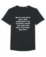 Sex is like math add a bed... Tricou mânecă scurtă guler larg Bărbat Skater