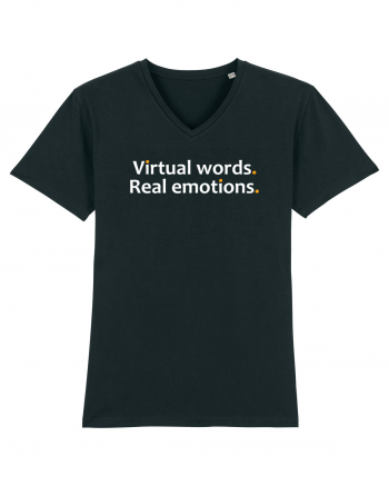 Virtual words. Real emotions.  Black