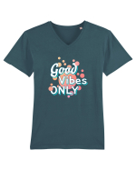 Good Vibes Only Tricou mânecă scurtă guler V Bărbat Presenter
