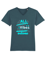 All Vibes Welcome Tricou mânecă scurtă guler V Bărbat Presenter