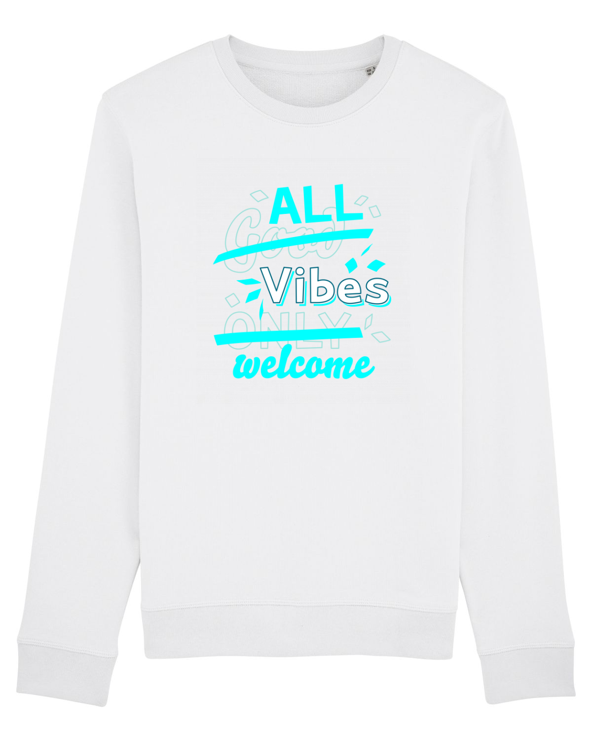 Bluză mânecă lungă Unisex Rise White