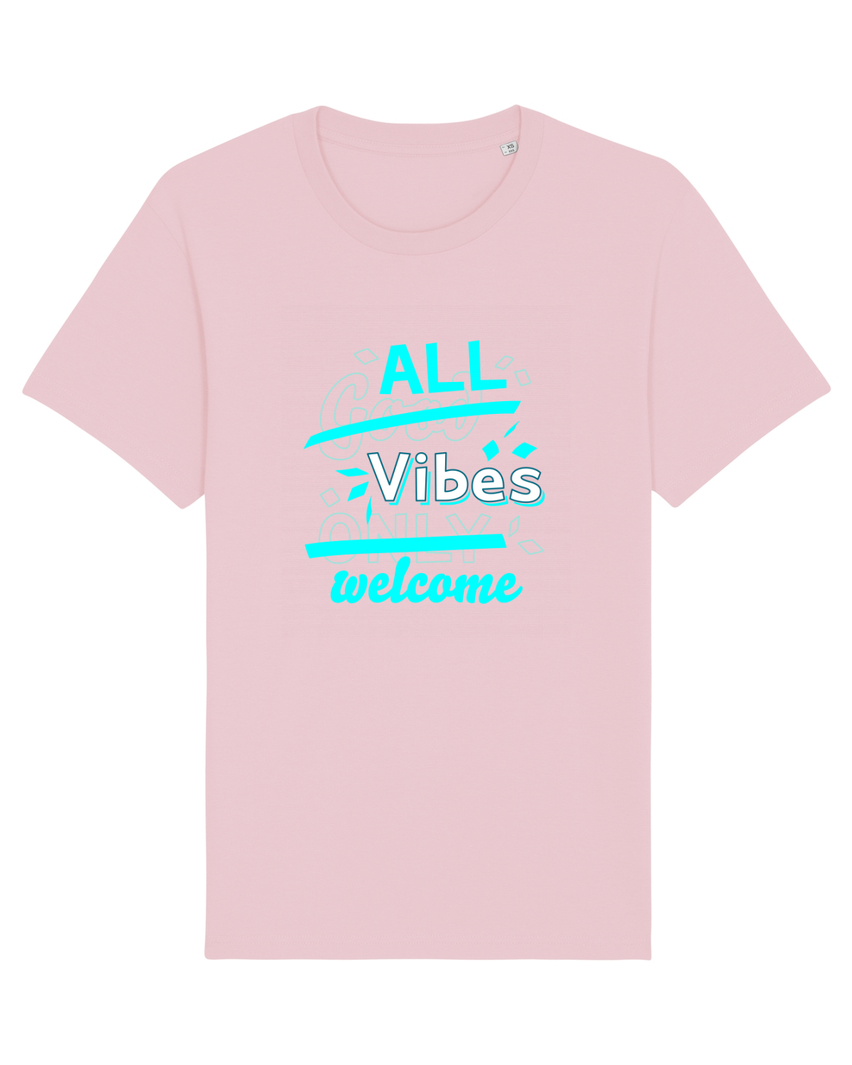 Tricou mânecă scurtă Unisex Rocker Cotton Pink