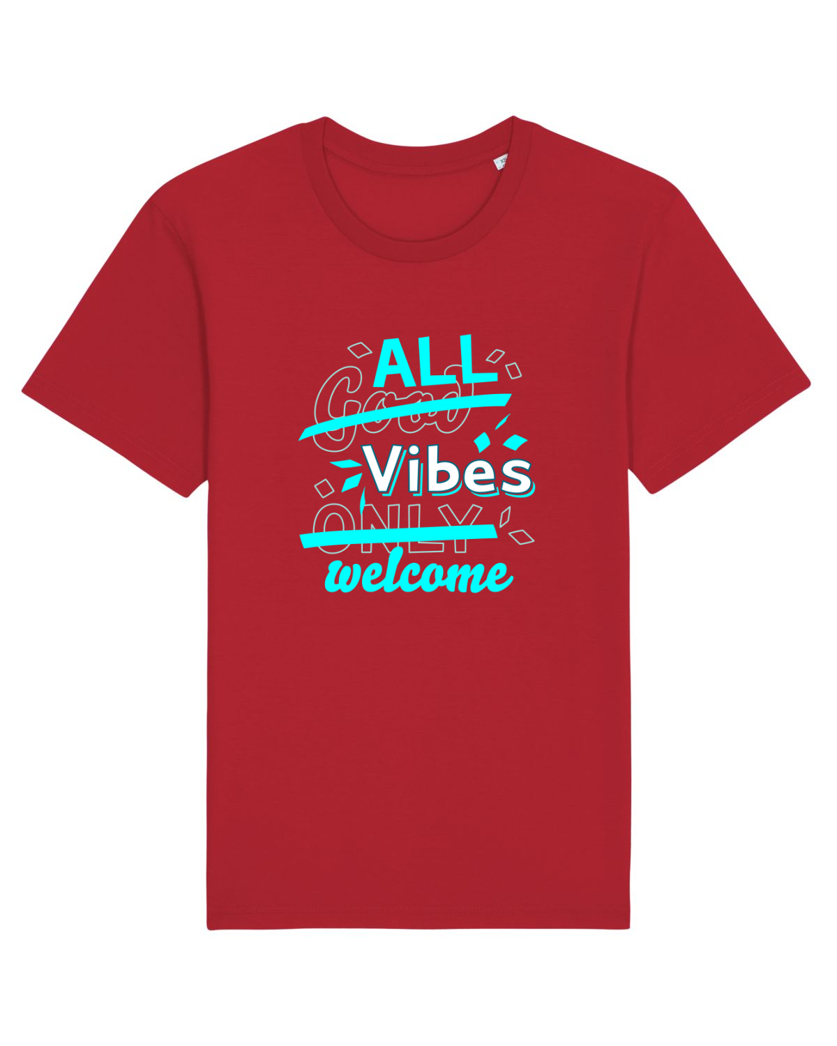Tricou mânecă scurtă Unisex Rocker Red