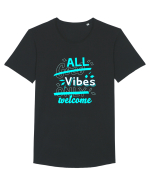All Vibes Welcome Tricou mânecă scurtă guler larg Bărbat Skater