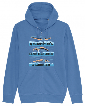 pentru pasionații de înot - A Champions Heart Beats Under a Bathing Suit Bright Blue