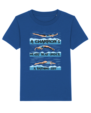 pentru pasionații de înot - A Champions Heart Beats Under a Bathing Suit Majorelle Blue