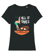 pentru pasionații de înot - All it Takes is All You Got Tricou mânecă scurtă guler larg fitted Damă Expresser