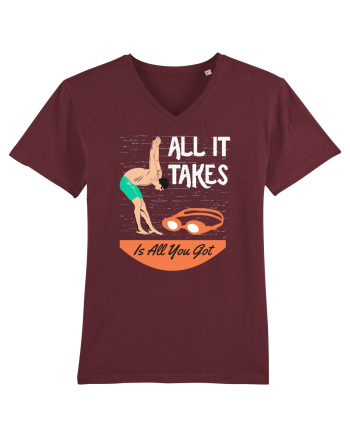 pentru pasionații de înot - All it Takes is All You Got Burgundy
