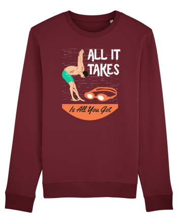 pentru pasionații de înot - All it Takes is All You Got Burgundy