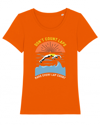 pentru pasionații de înot - Do Not Count Laps. Make Every Lap Count Bright Orange