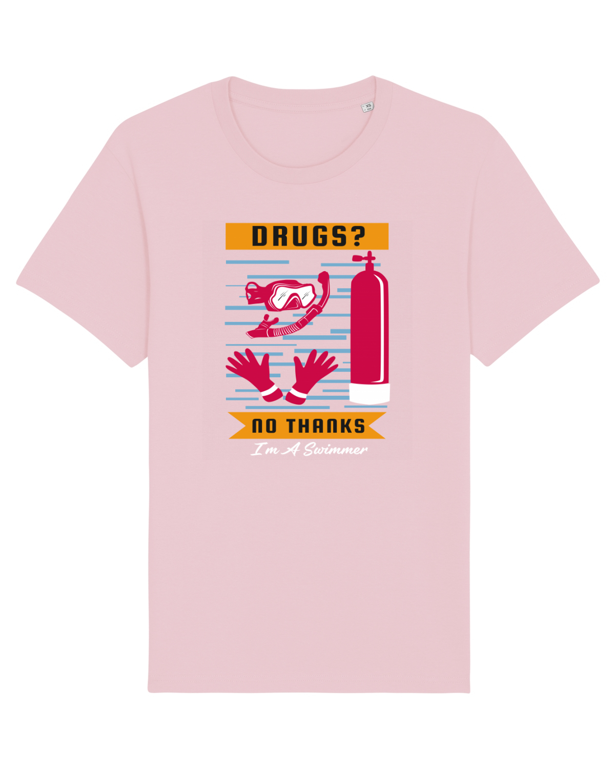 Tricou mânecă scurtă Unisex Rocker Cotton Pink